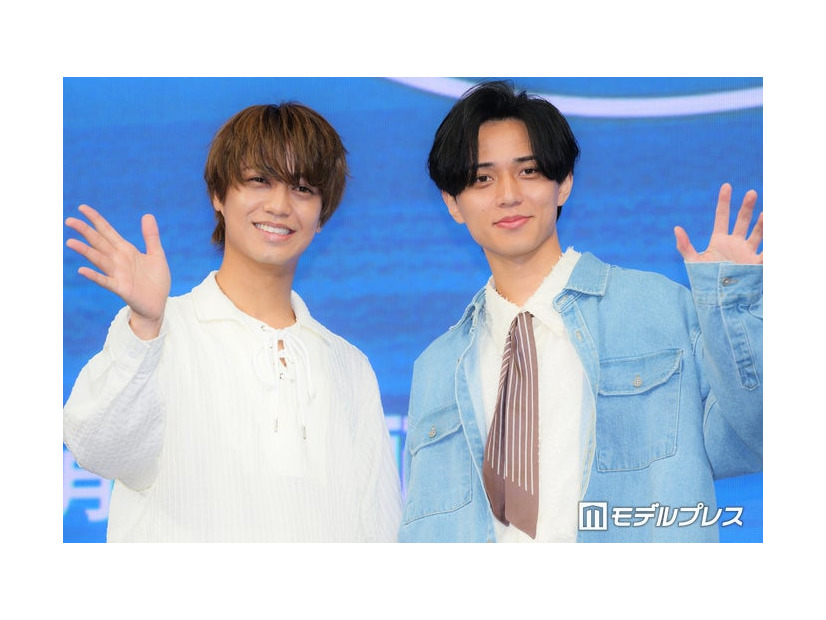 「King & Princeがまちあわせ in LA」 スペシャルローンチイベントに出席した高橋海人、永瀬廉（C）モデルプレス