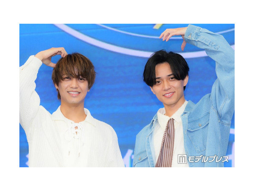 「King & Princeがまちあわせin LA」 スペシャルローンチイベントに出席した高橋海人、永瀬廉（C）モデルプレス