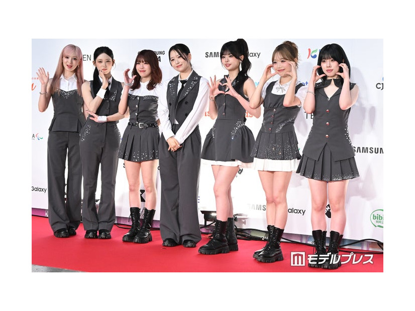 ME:I／SUZU（山本すず）、MIU（櫻井美羽）、TSUZUMI（海老原鼓）、MOMONA（笠原桃奈）、RINON（村上璃杏）、KEIKO（清水恵子）、AYANE（高見文寧）（C）モデルプレス