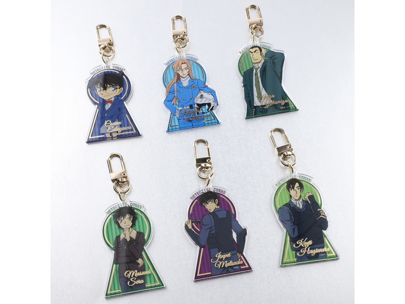 名探偵コナンプラザ 鍵穴箔押しキーホルダー／各￥979