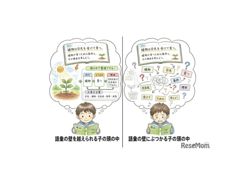 「語彙の壁」のイメージ