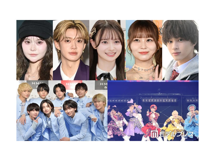 （上段左から）さくら、小川史記、伊藤百花、大場花菜、森本陸斗（下段左から）ICEx、パンダドラゴン