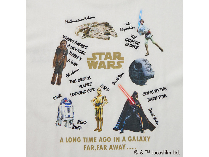 「スター・ウォーズ刺しゅう半袖Tシャツ」