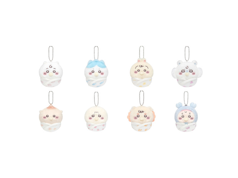 E賞：おくるみマスコット「Chiikawa Baby ぬいぐるみくじ」©nagano