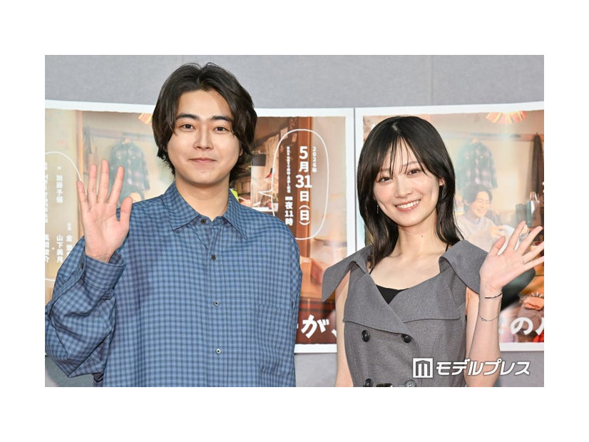 「ある日彼女のパンティーが、」の完成会見に出席した倉悠貴、山下美月（C）モデルプレス