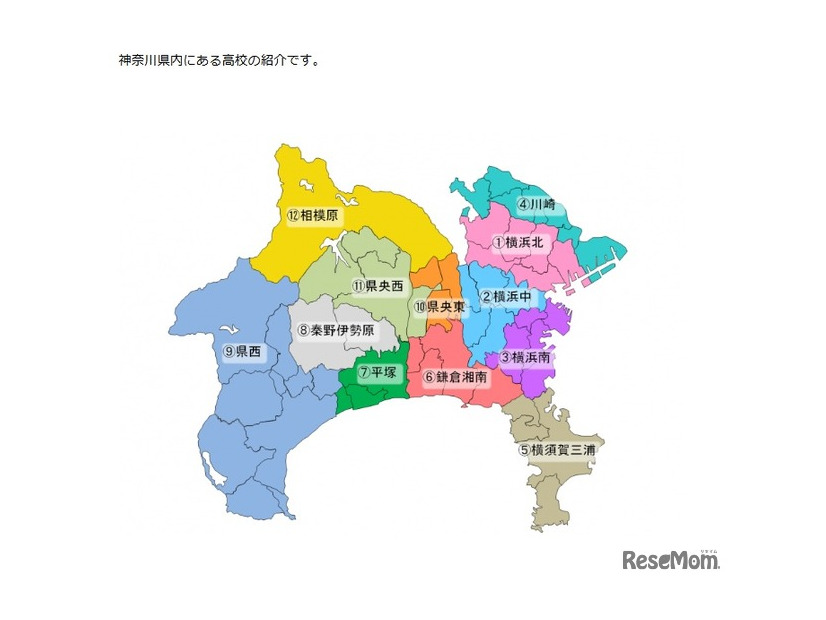 神奈川県内地区別