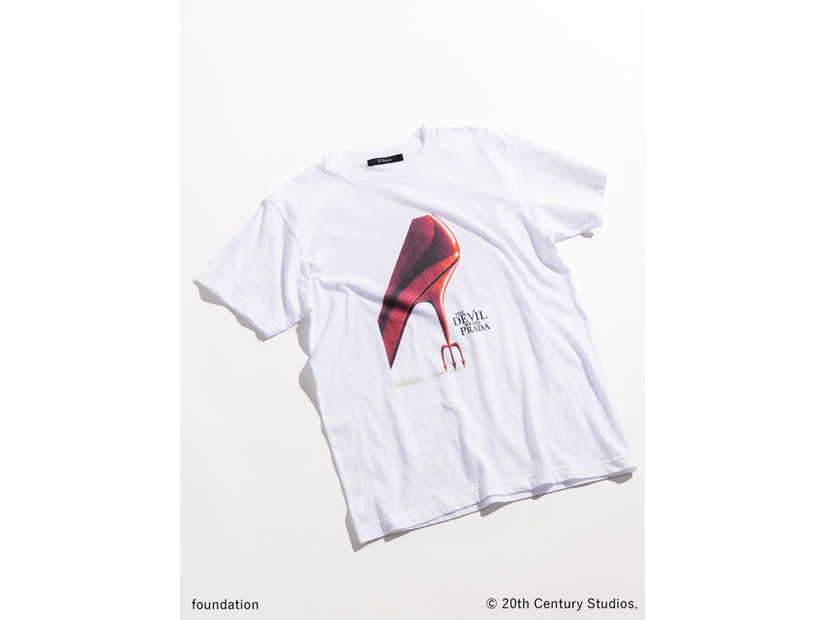 ヒールTシャツ　ホワイト／ブラック　￥6,490
