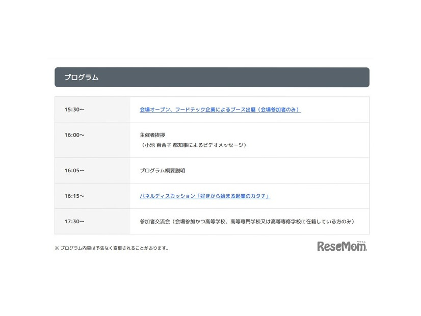 プログラム