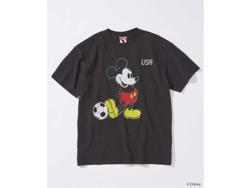 MICKEY MOUSE / ミッキー マウス 別注 サッカー プリント Tシャツ ©Disney