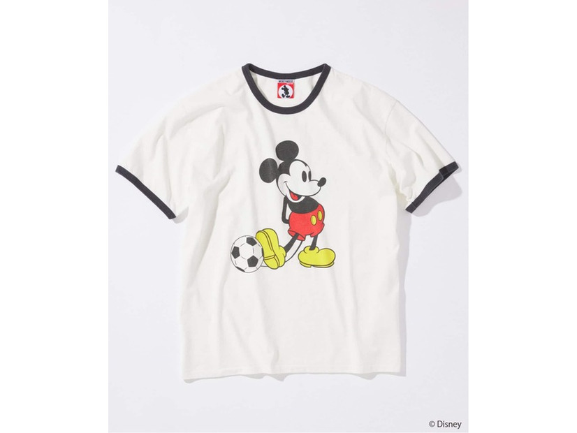 MICKEY MOUSE / ミッキー マウス 別注 サッカー プリント Tシャツ ©Disney
