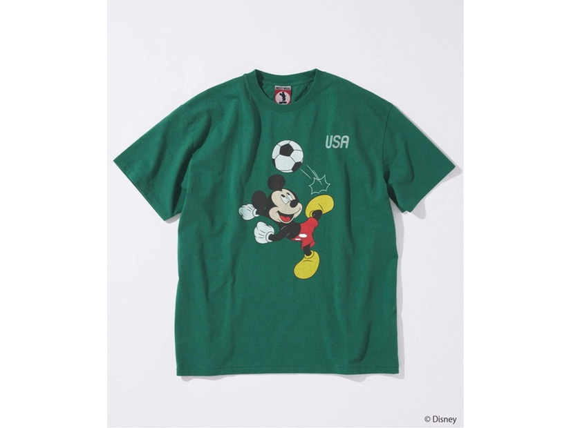 MICKEY MOUSE / ミッキー マウス 別注 サッカー プリント Tシャツ ©Disney