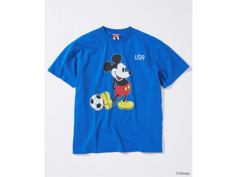 MICKEY MOUSE / ミッキー マウス 別注 サッカー プリント Tシャツ ©Disney