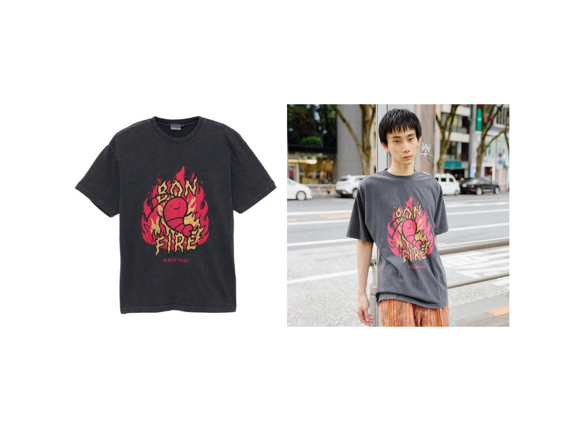 Tシャツ　ブラックタイガー　BONFIRE ©︎nitorisasami