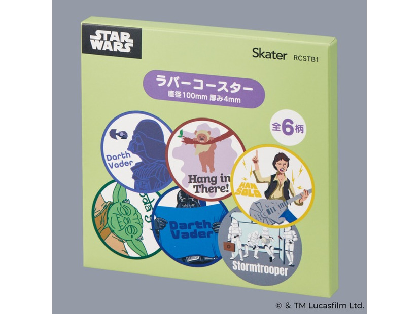 ラバーコースター（STAR WARS/ユニークアート）(C) & TM Lucasfilm Ltd.