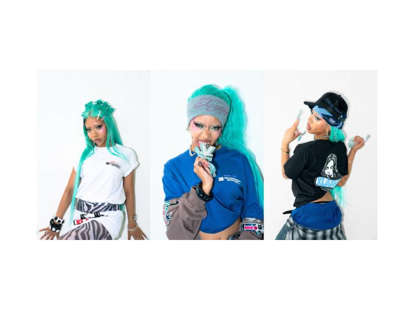 XLARGE・X-girl・サマソニのコラボTシャツが7月4日に発売。フィメールラッパー・3Li¥enを起用したキービジュアル公開