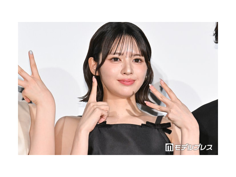 「だぁれかさんとアソぼ？」完成披露舞台あいさつに出席した鎮西寿々歌（C）モデルプレス