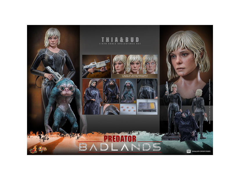 【ムービー・マスターピース】『プレデター：バッドランド』1/6スケールフィギュア　ティア＆バド & © 20th Century Studios