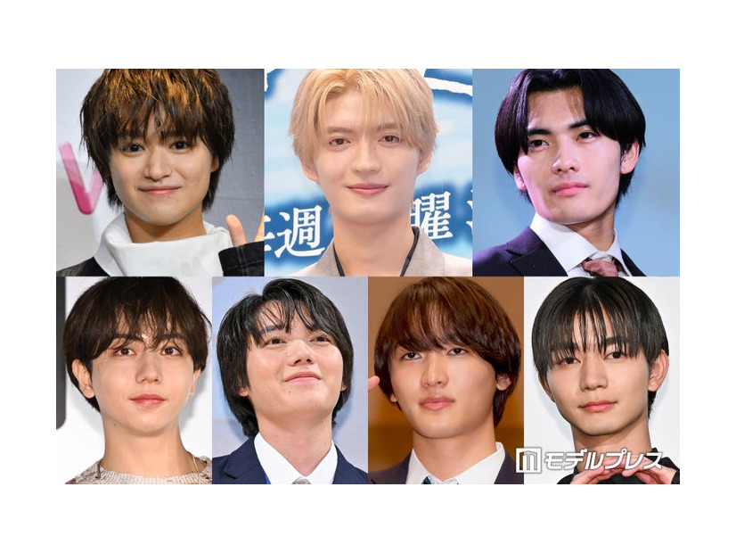 （上段左から）大倉空人、杢代和人、武藤潤（下段左から）長野凌大、小泉光咲、桜木雅哉、吉澤要人（C）モデルプレス