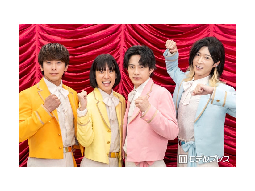 「冠モナキ」囲み取材会2登場したじん、おヨネ、ケンケン、サカイJr.／モナキ（C）モデルプレス