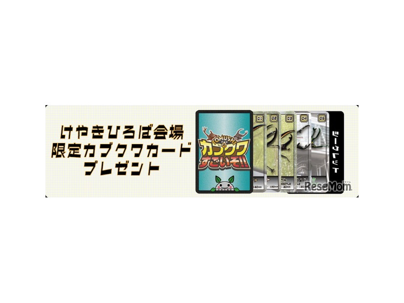けやきひろば会場限定オリジナルカブクワカード