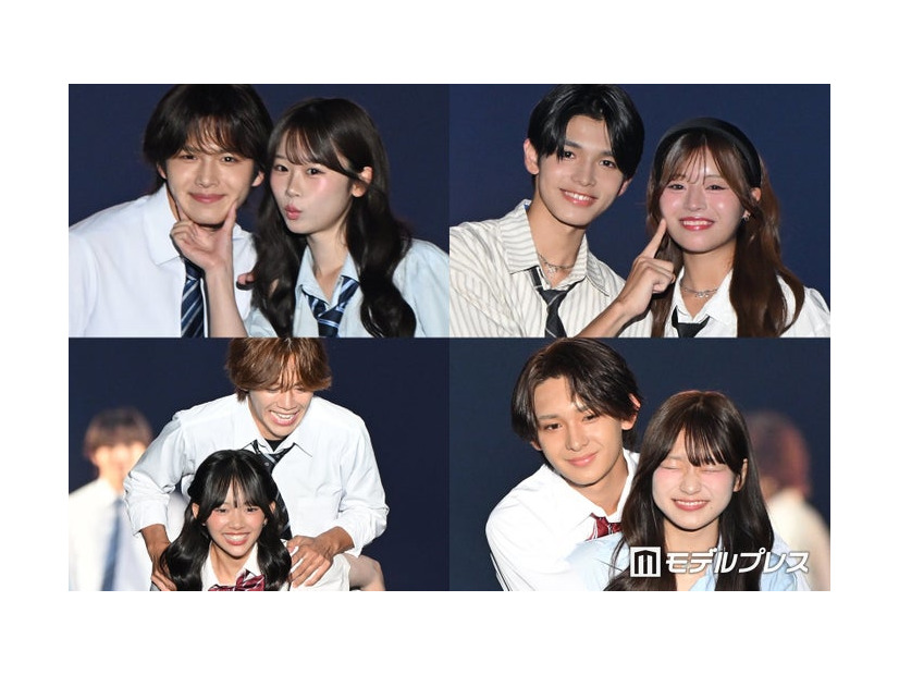 （上段左から）今井暖大、時⽥音々、倉澤俊、谷村優真（下段右から）酒井理央、森口優花、五十嵐蓮、日向袮音（C）モデルプレス