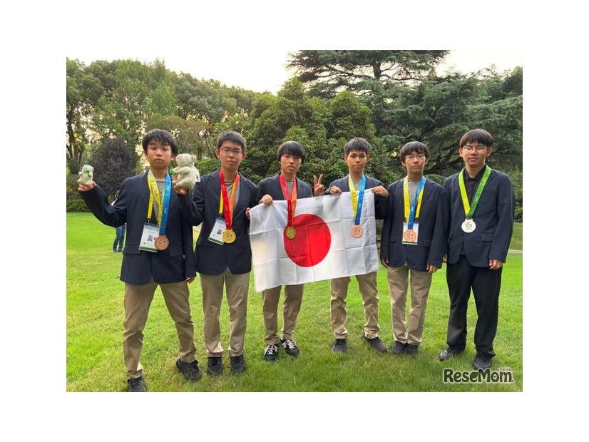 日本代表選手6名
