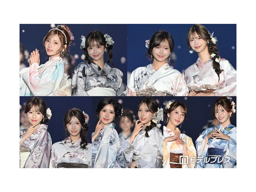 （上段左から）まみ、にじほ、きほ、さんご（下段左から）桜咲みお、める、恩梨ゆん、菜那、りあす、村崎未來（C）モデルプレス