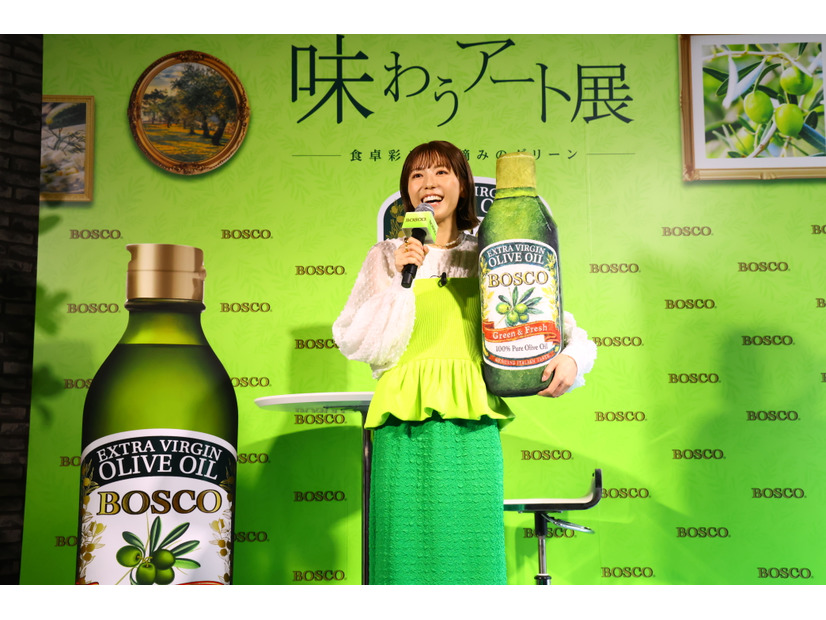【原宿で無料・試食】若槻千夏さん家族も愛用！BOSCOの「味わうアート展」で五感が喜ぶオリーブオイル体験