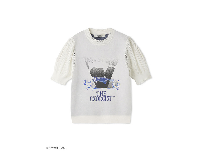 【THE EXORCIST】ハーフスリーブニット　WHT