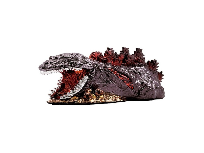 オリジナルゴジラ金属フィギュア（長さ13cm、横幅5.5cm）／TM & © TOHO