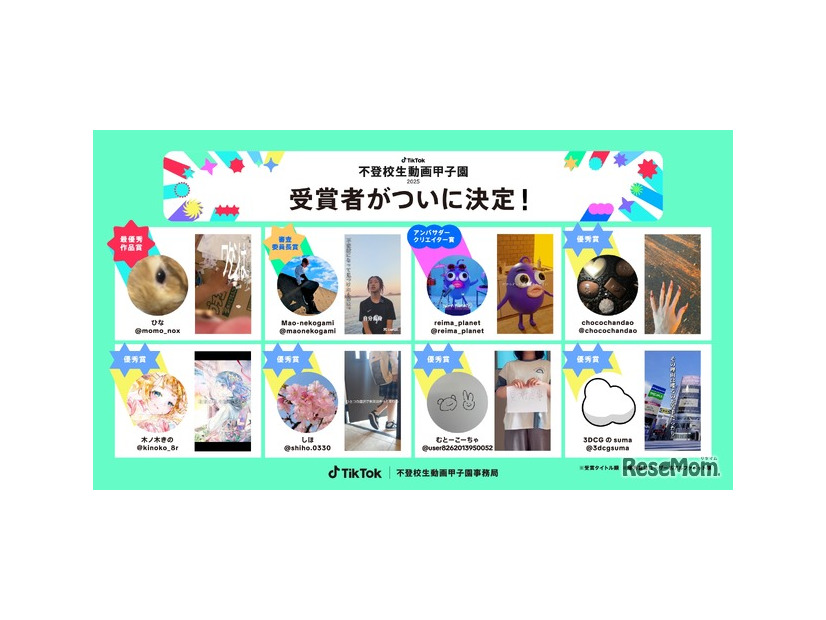 不登校生動画甲子園 2025 受賞者
