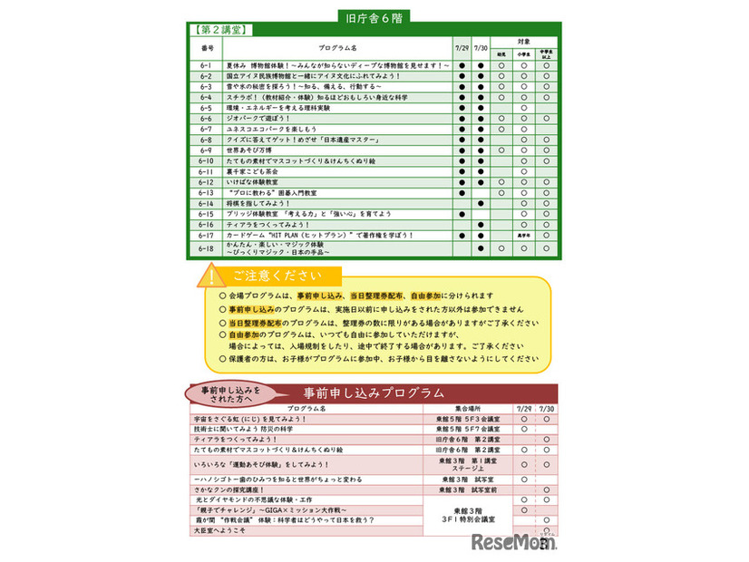 こども霞が関見学デーパンフレット （文部科学省）