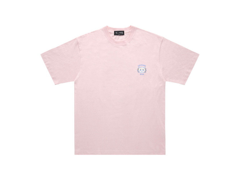 ちいかわ×オリオンビール シーサーのおみやげやさん Tシャツ　ライトピンク_SHISA／©Orion ©nagano ©nagano / chiikawa committee