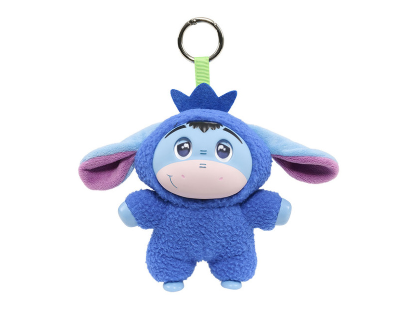 イーヨー（ブルーベリー）【ハッピー・ホール】 『ディズニー』ぬいぐるみキーチェーン　フレッシュ・フルーツ