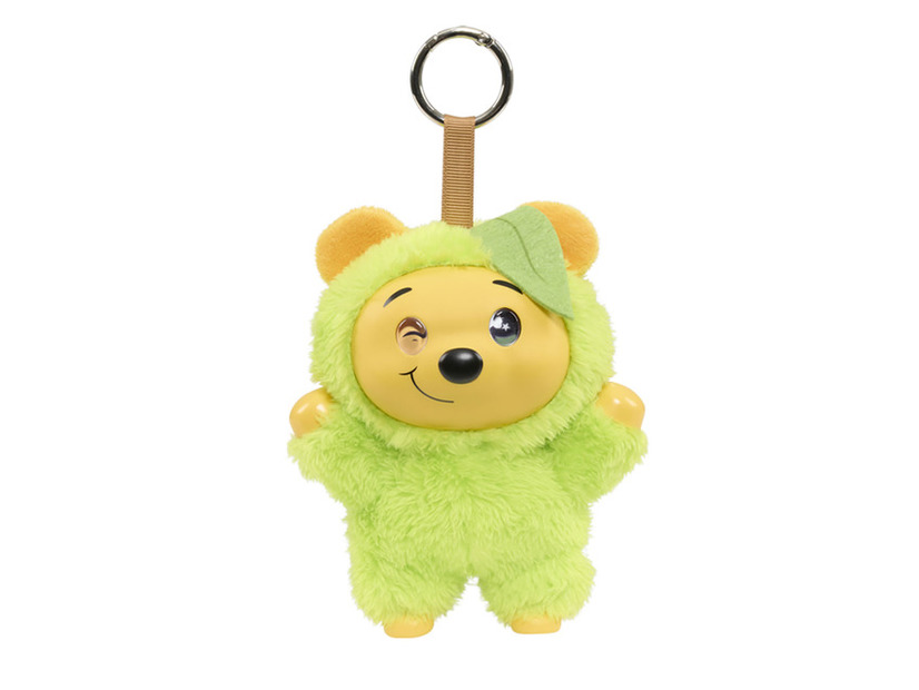 くまのプーさん（青リンゴ）【ハッピー・ホール】 『ディズニー』ぬいぐるみキーチェーン　フレッシュ・フルーツ