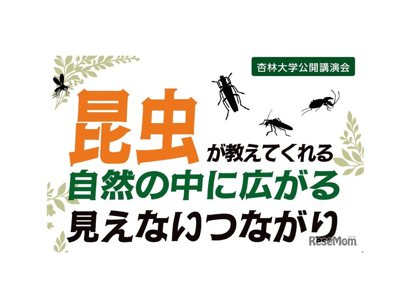 公開講演会「昆虫が教えてくれる 自然の中に広がる見えないつながり」