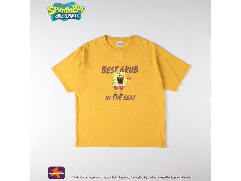【UNISEX】 スポンジ・ボブ プリントTシャツ　￥3,990(税込)