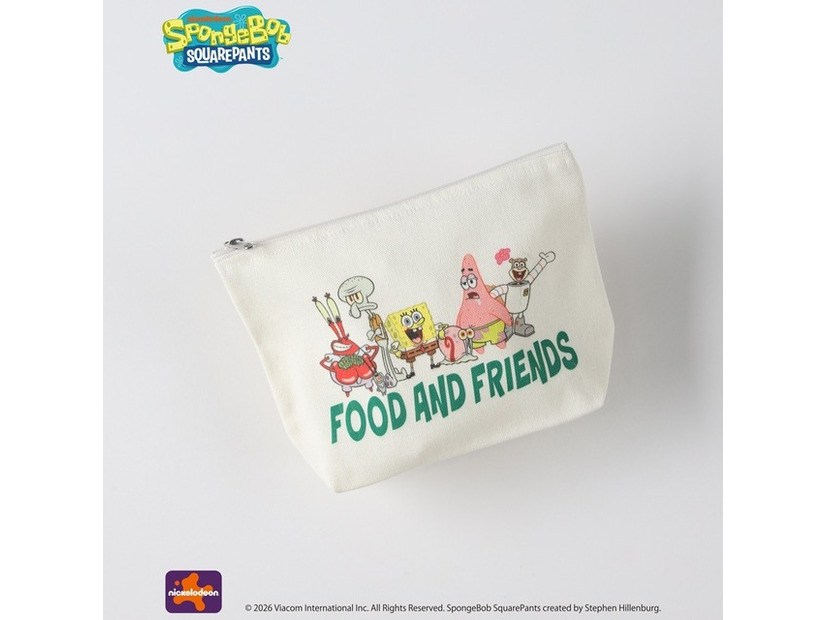 【GOODS】スポンジ・ボブ プリントポーチ￥1,980(税込)