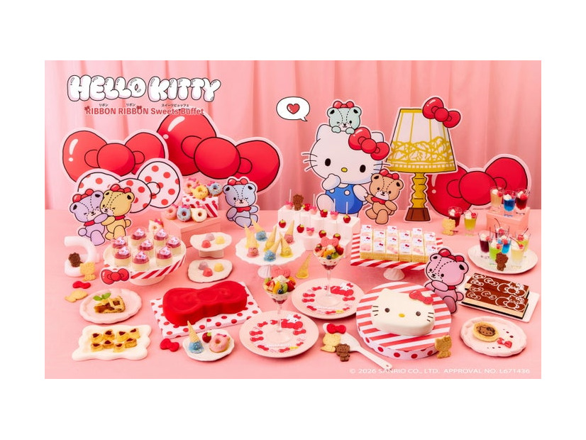 HELLO KITTY RIBBON RIBBON Sweets Buffet／提供画像