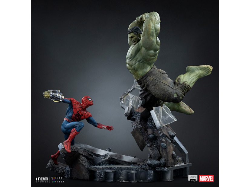 『マーベル』 【アイアン・スタジオ　スタチュー】「アートスケール」1/10スケール　スパイダーマン vs ハルク