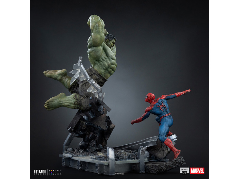 『マーベル』 【アイアン・スタジオ　スタチュー】「アートスケール」1/10スケール　スパイダーマン vs ハルク