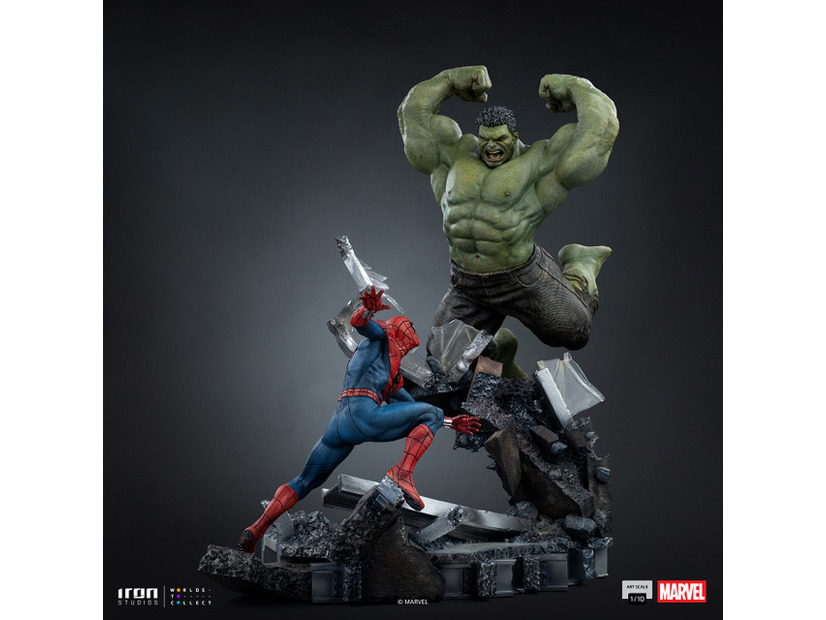 『マーベル』 【アイアン・スタジオ　スタチュー】「アートスケール」1/10スケール　スパイダーマン vs ハルク
