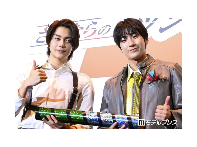 バトンタッチイベントに出席した今井竜太郎、秋谷郁甫（C）モデルプレス