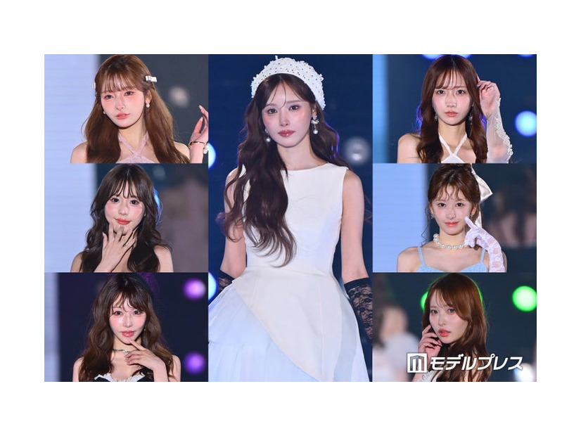 （左上から）まみ、桜咲みお、桜井みづき（中央）きほ（右上から）あすか、りぼん、にいな（C）モデルプレス