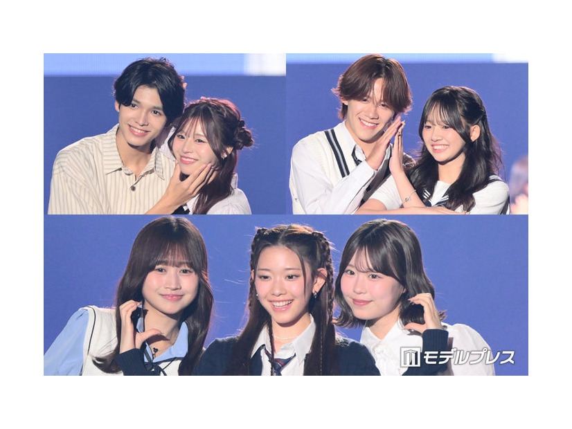 （左上から）倉澤俊、谷村優真、酒井理央、森口優花、伊藤彩華、小林ゆあ、表すみれ（C）モデルプレス