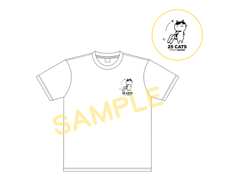 公開記念Tシャツ『猫たちと7000マイルの旅』©2025 Gray Hat Productions LLC All Rights Reserved