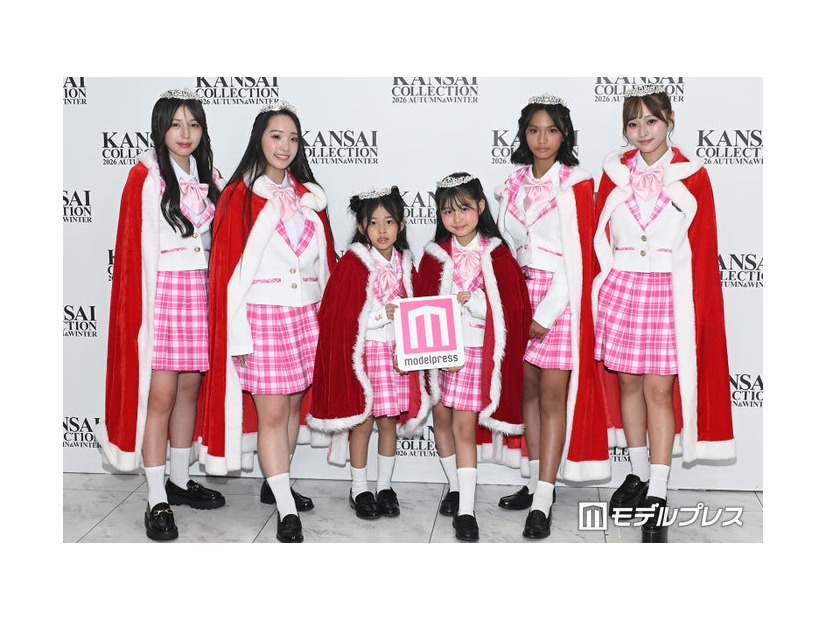 「GAKUSEI RUNWAY」グランプリ受賞者たち6人（左から）松下珠嘉、しほちぃ、ナルカ、若宮永真、ガビ、RINOA（C）モデルプレス