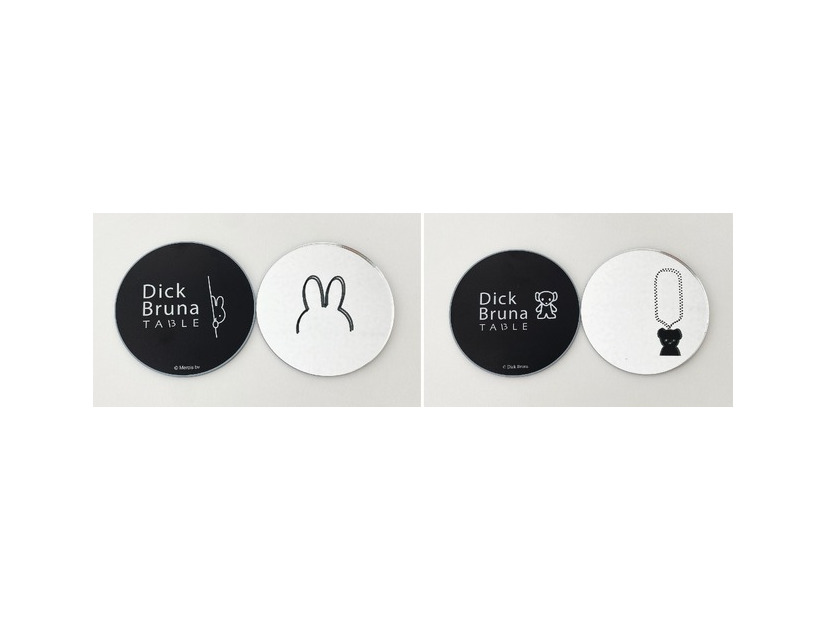 コンパクトミラー ミッフィーコンパクトミラー ブラック・ベア：全2種　各1個　￥1,430（税込み）