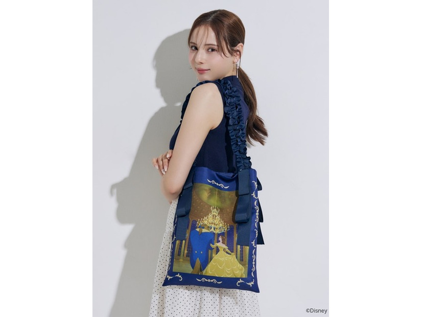 【ディズニーコレクション】美女と野獣/サテンプリントトートバッグ／8,800円（税込）