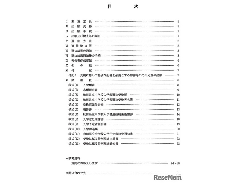 目次